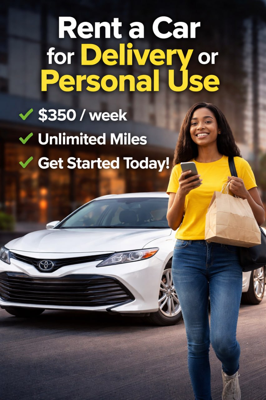 Professional gig driver ready to start earning with SLY Car Rentals